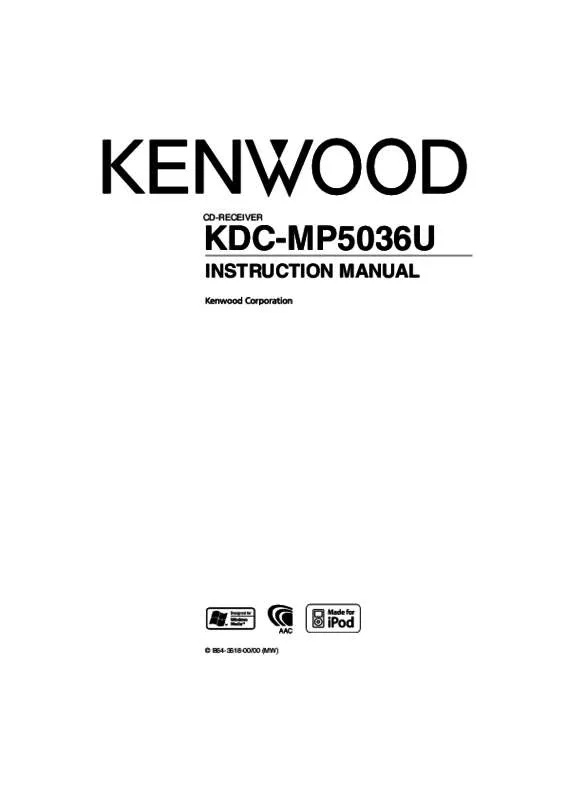 Mode d'emploi KENWOOD KDC-MP5036U