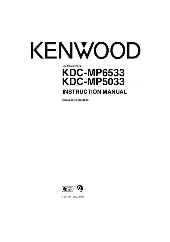 Mode d'emploi KENWOOD KDC-MP6533