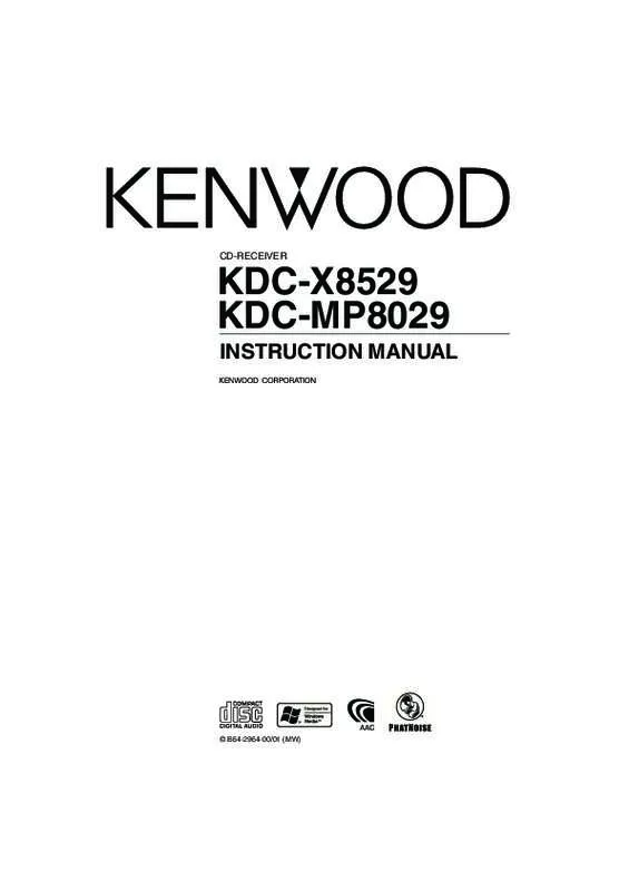 Mode d'emploi KENWOOD KDC-MP8029
