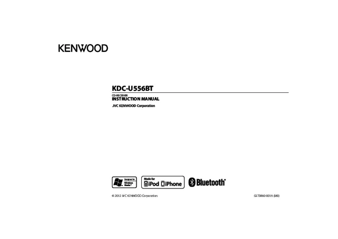 Mode d'emploi KENWOOD KDC-U556BT