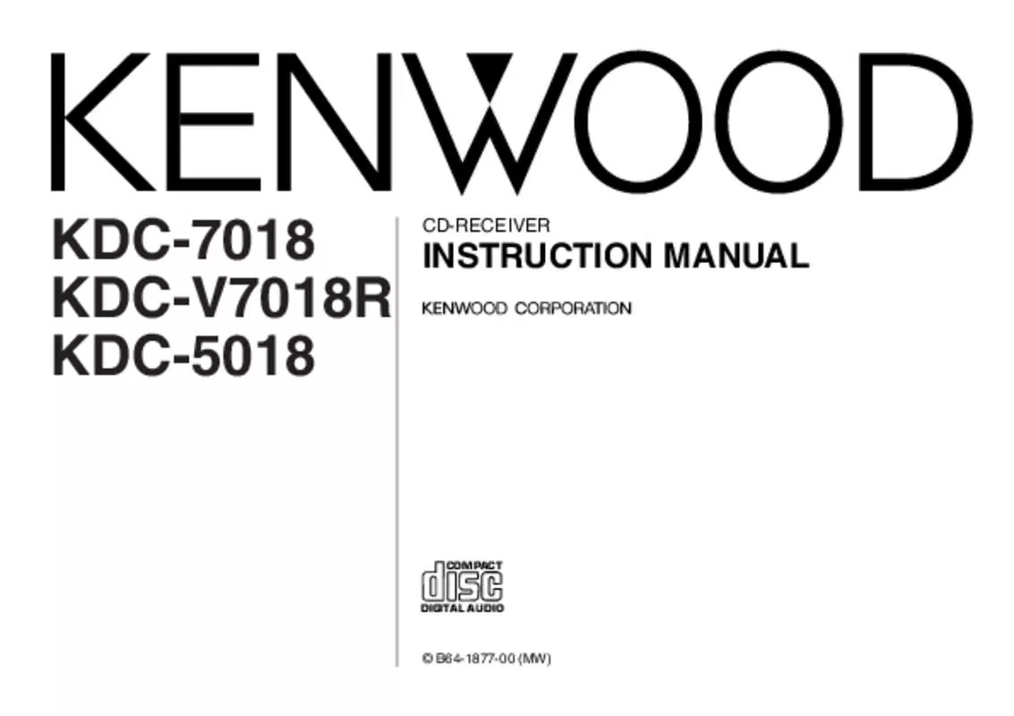 Mode d'emploi KENWOOD KDC-V7018R