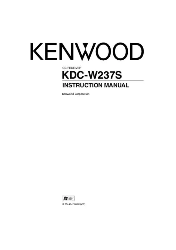 Mode d'emploi KENWOOD KDC-W237S
