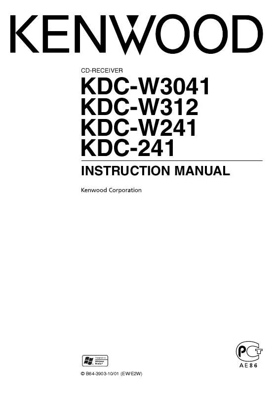 Mode d'emploi KENWOOD KDC-W3041AG