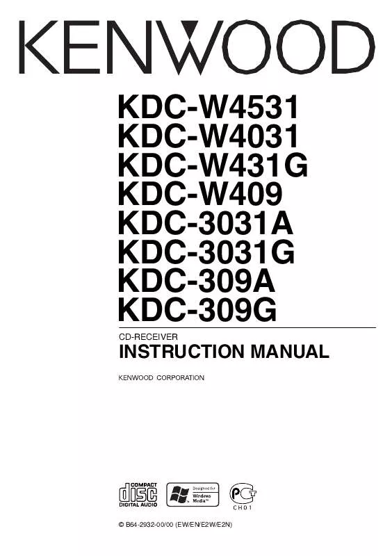 Mode d'emploi KENWOOD KDC-W431G