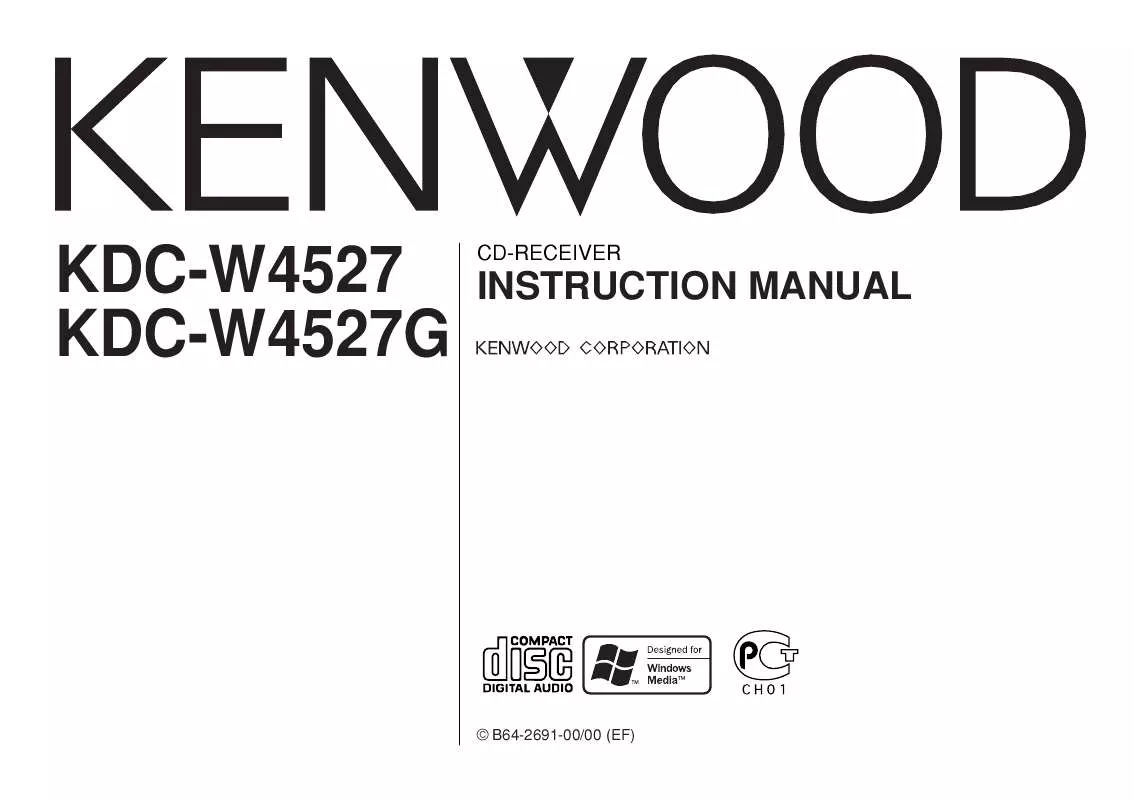 Mode d'emploi KENWOOD KDC-W4527G