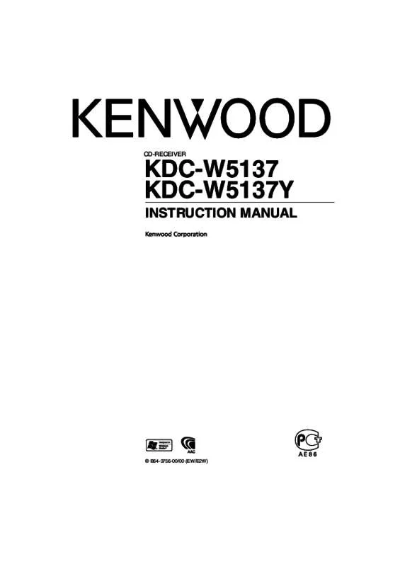 Mode d'emploi KENWOOD KDC-W5137