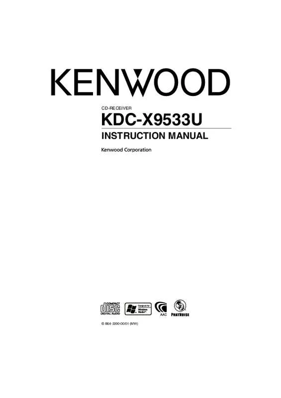 Mode d'emploi KENWOOD KDC-X9533U