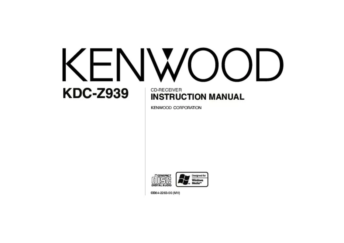 Mode d'emploi KENWOOD KDC-Z939
