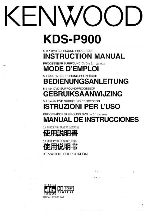 Mode d'emploi KENWOOD KDS-P900