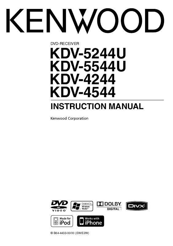 Mode d'emploi KENWOOD KDV-5544U
