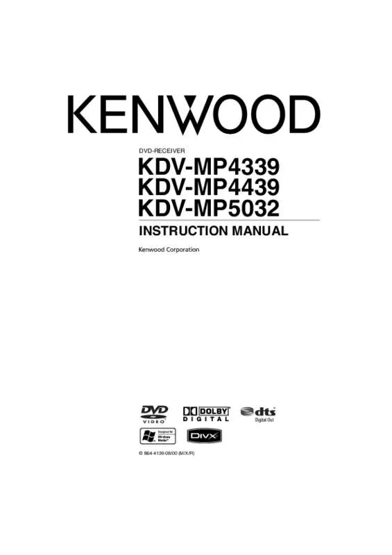 Mode d'emploi KENWOOD KDV-MP5032