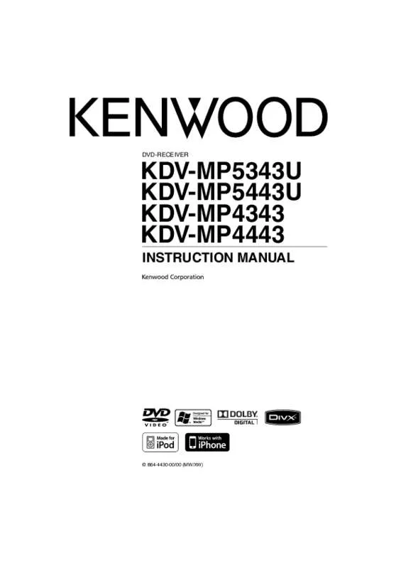 Mode d'emploi KENWOOD KDV-MP5343U