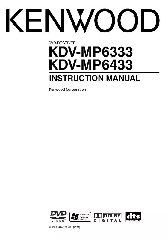 Mode d'emploi KENWOOD KDV-MP6333
