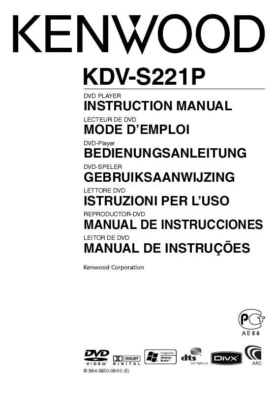 Mode d'emploi KENWOOD KDV-S221P