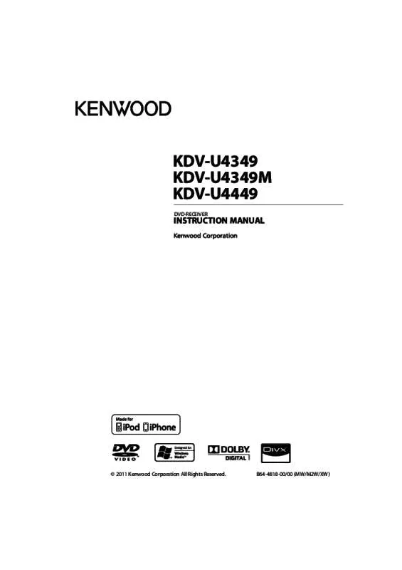 Mode d'emploi KENWOOD KDV-U4349M