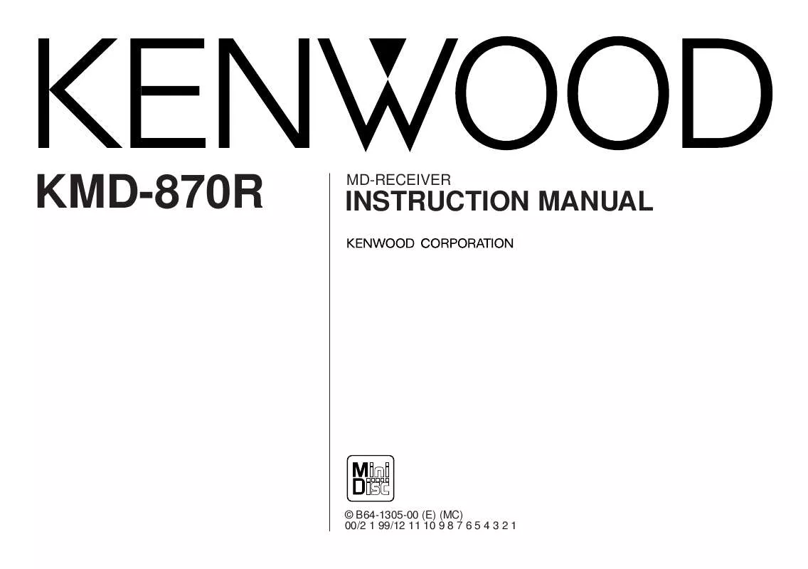 Mode d'emploi KENWOOD KMD-870R