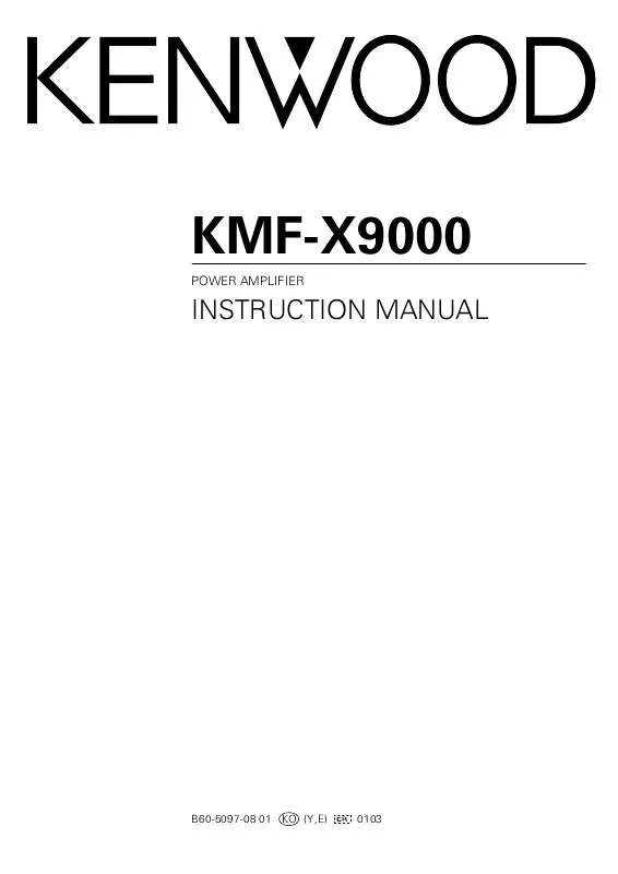 Mode d'emploi KENWOOD KMF-X9000