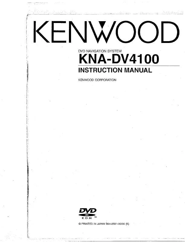 Mode d'emploi KENWOOD KNA-DV4100