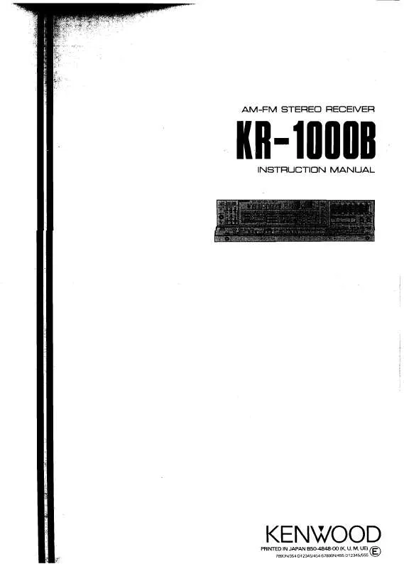 Mode d'emploi KENWOOD KR-1000B