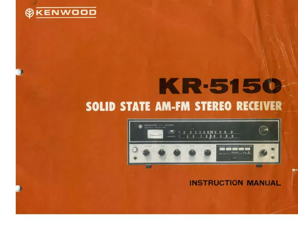 Mode d'emploi KENWOOD KR-5150