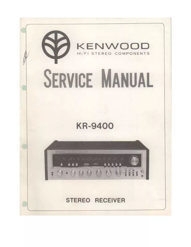 Mode d'emploi KENWOOD KR-9400