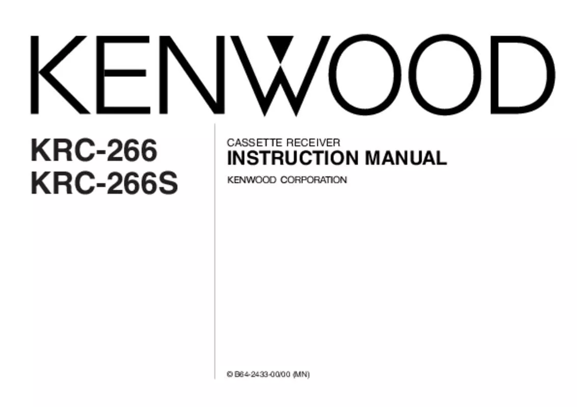 Mode d'emploi KENWOOD KRC-266