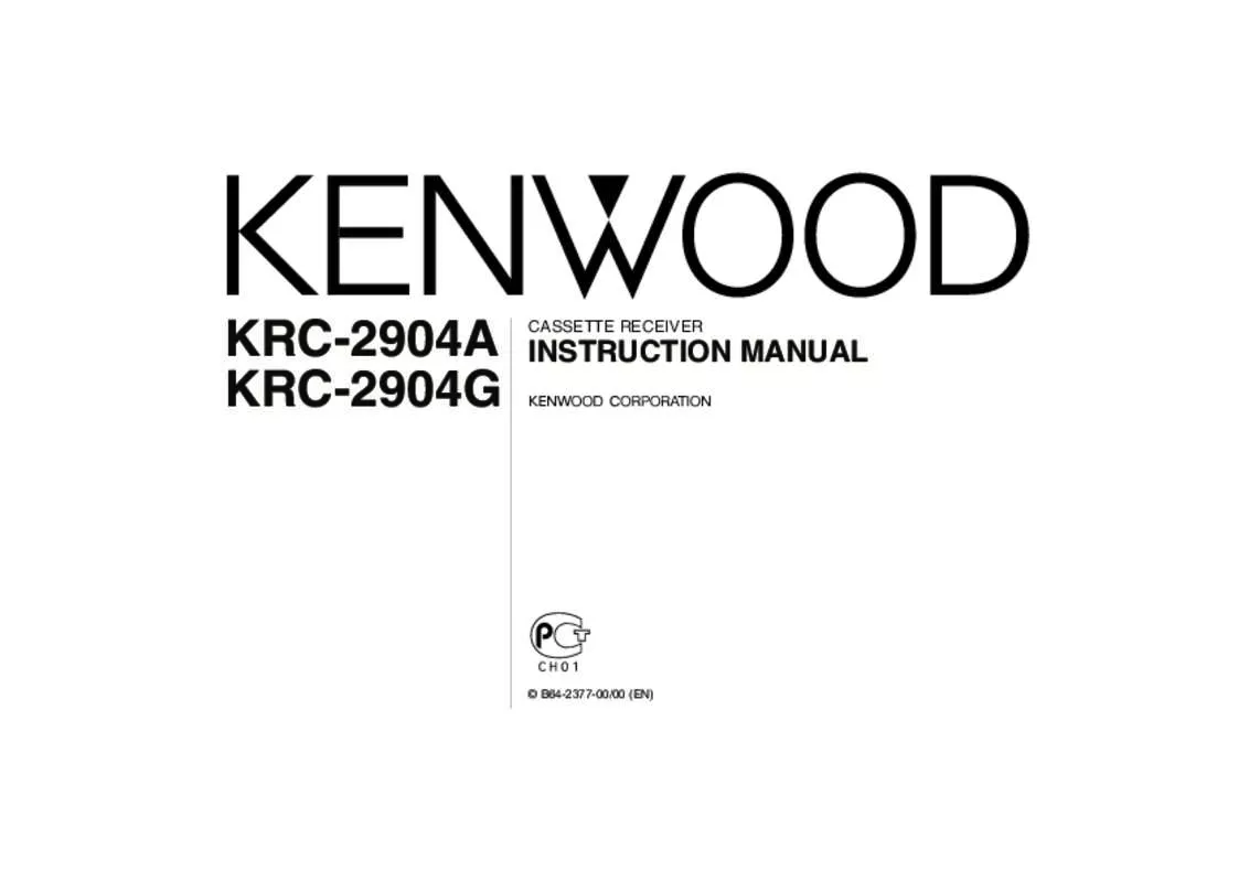 Mode d'emploi KENWOOD KRC-2904A
