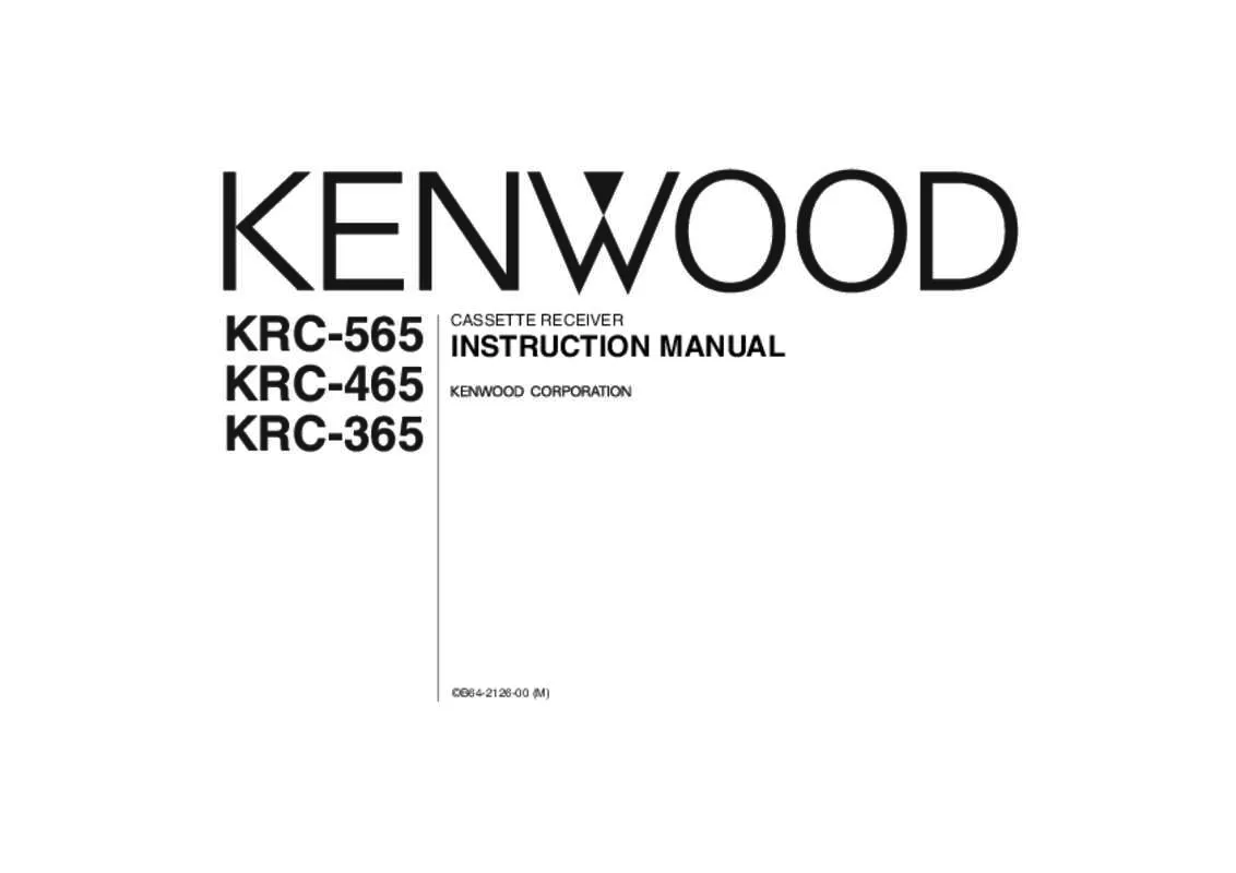 Mode d'emploi KENWOOD KRC-365