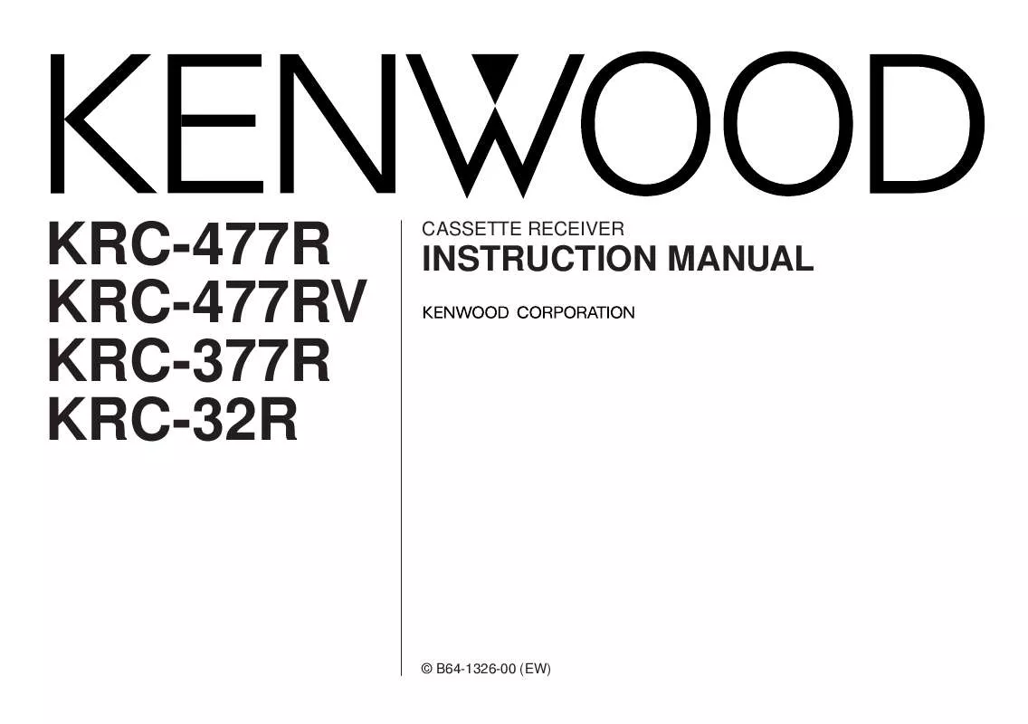 Mode d'emploi KENWOOD KRC-477R