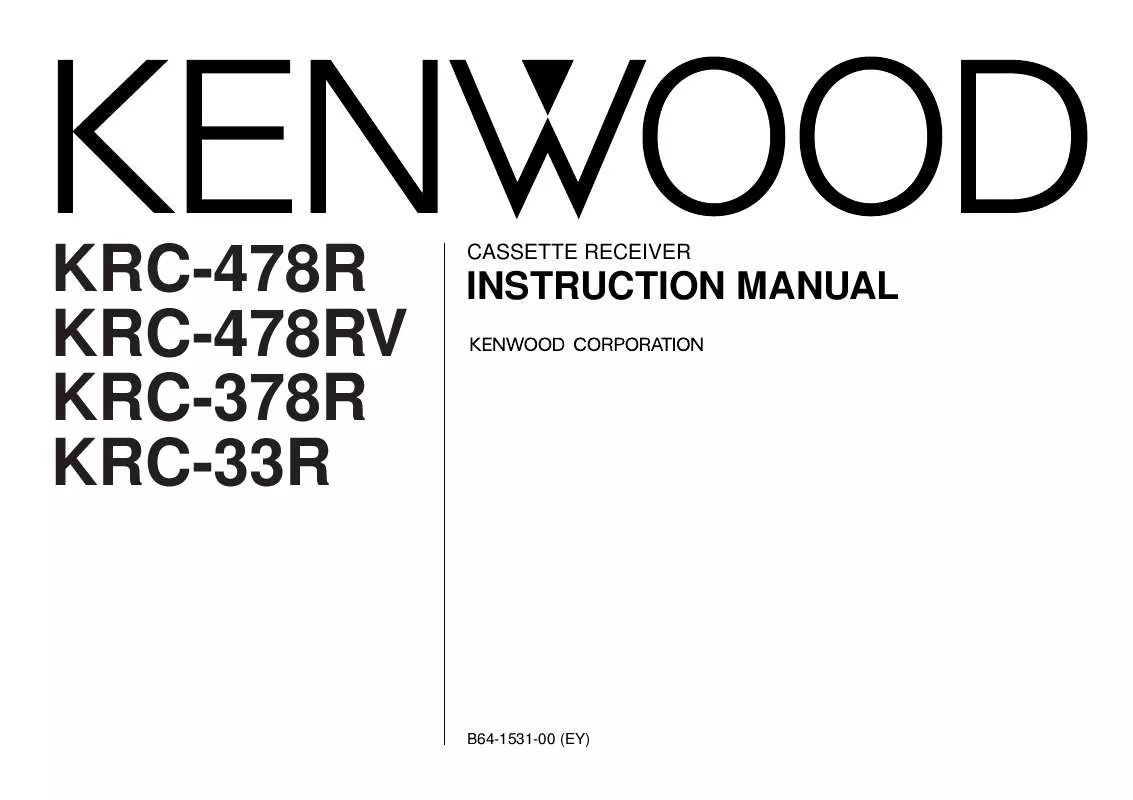 Mode d'emploi KENWOOD KRC-478R