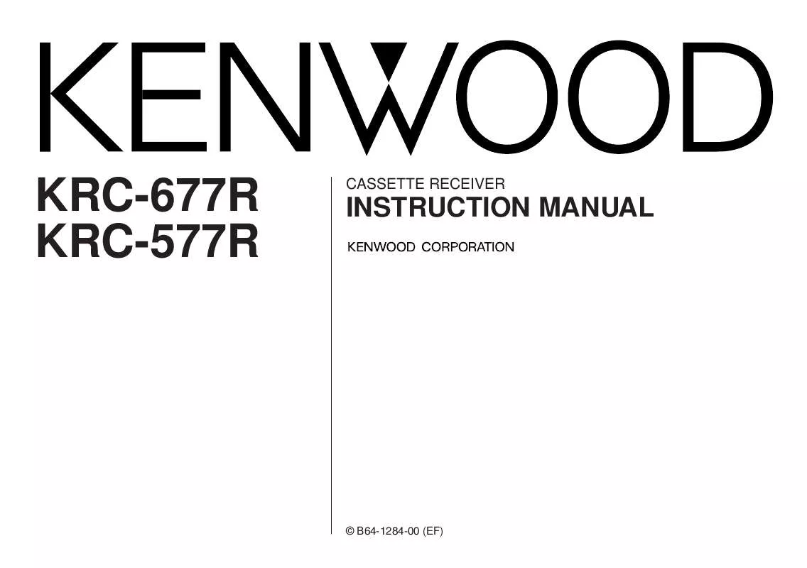 Mode d'emploi KENWOOD KRC-577R