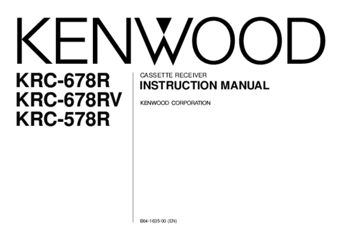Mode d'emploi KENWOOD KRC-678R
