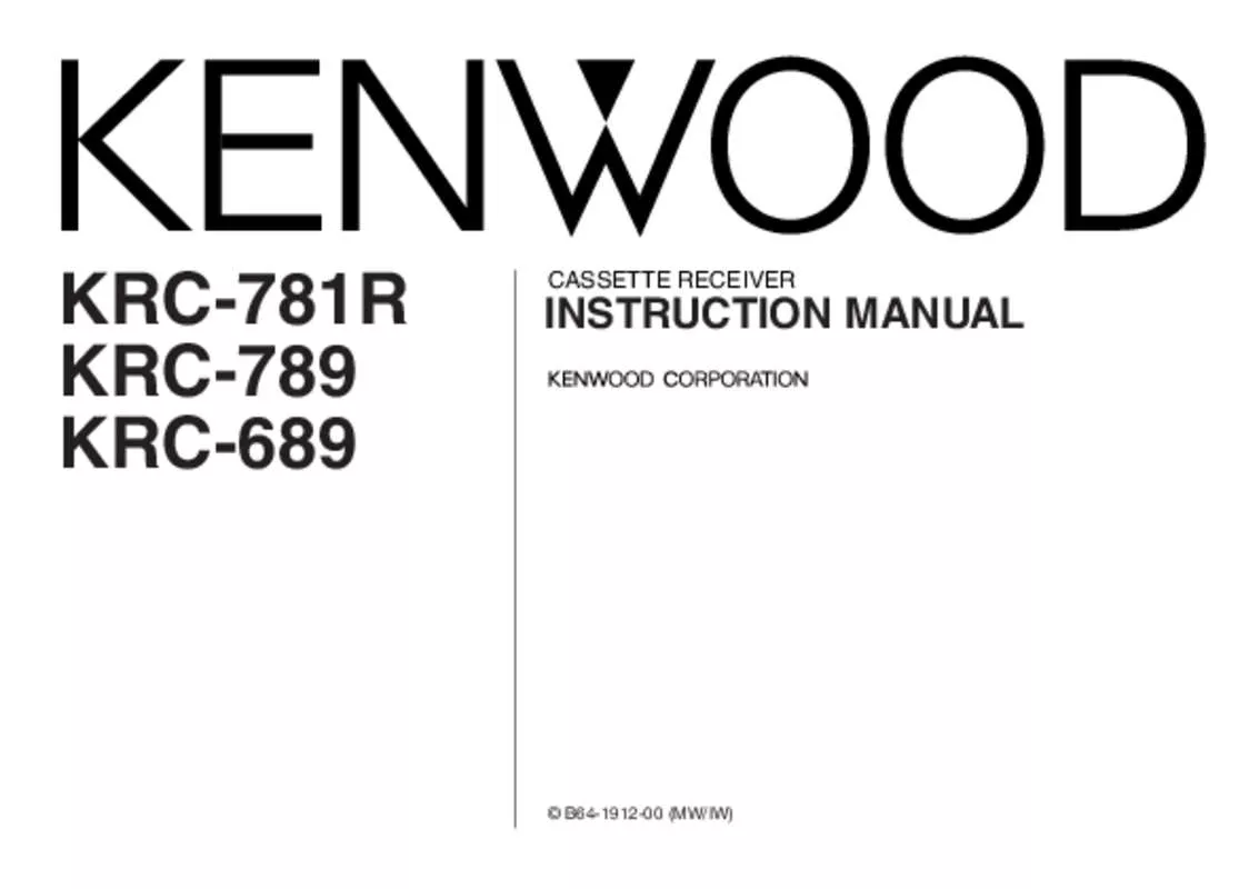 Mode d'emploi KENWOOD KRC-689
