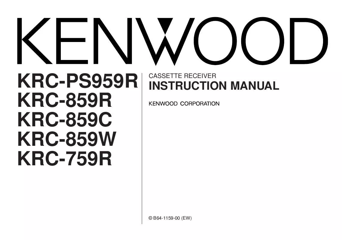 Mode d'emploi KENWOOD KRC-859C