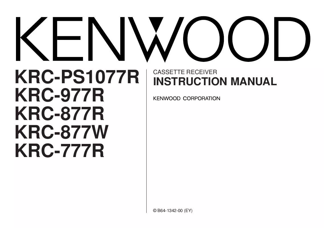 Mode d'emploi KENWOOD KRC-PS1077R