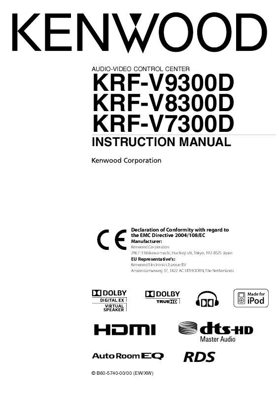 Mode d'emploi KENWOOD KRF-8300D
