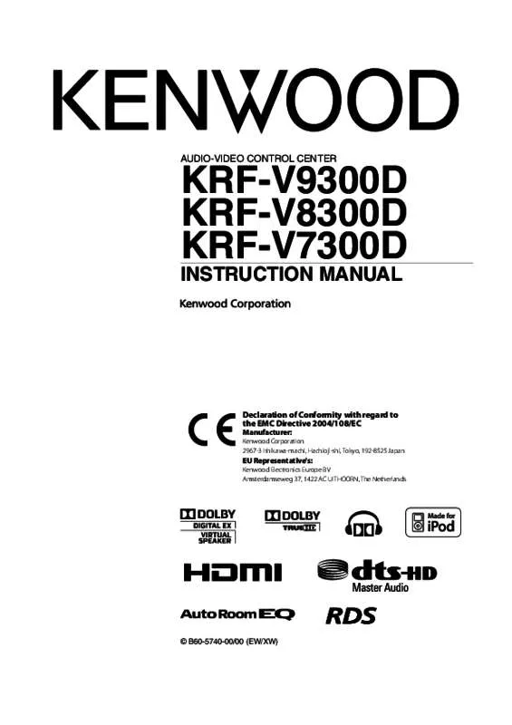 Mode d'emploi KENWOOD KRF-V7300D