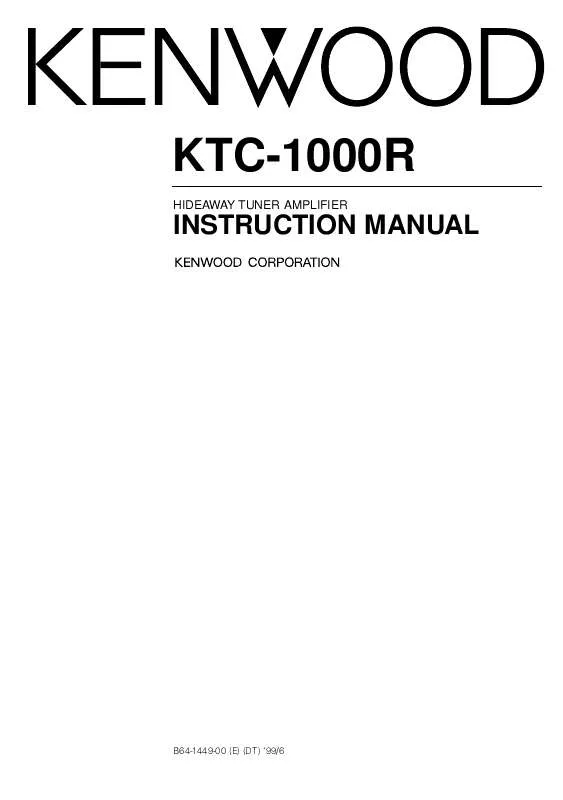 Mode d'emploi KENWOOD KTC-1000R