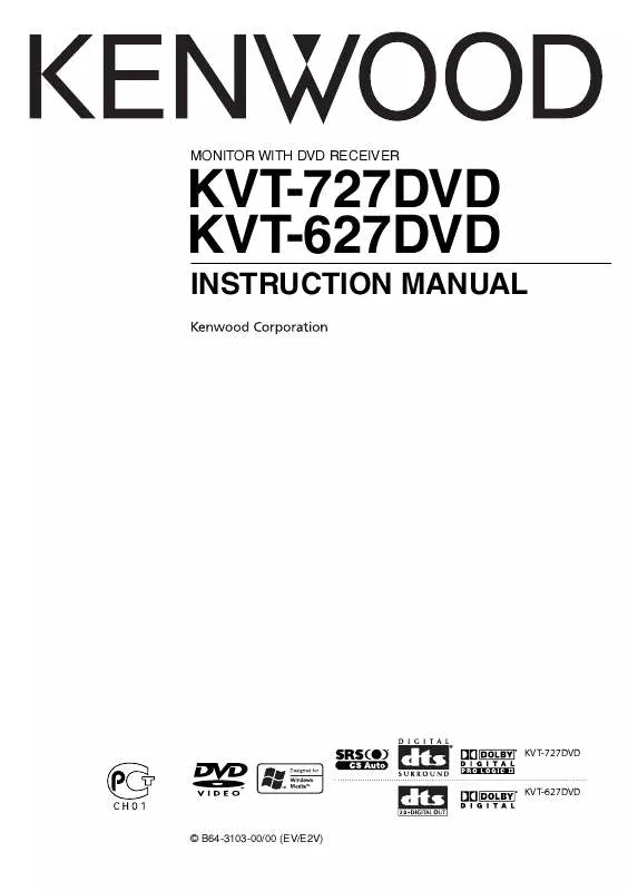 Mode d'emploi KENWOOD KVT-627DVD