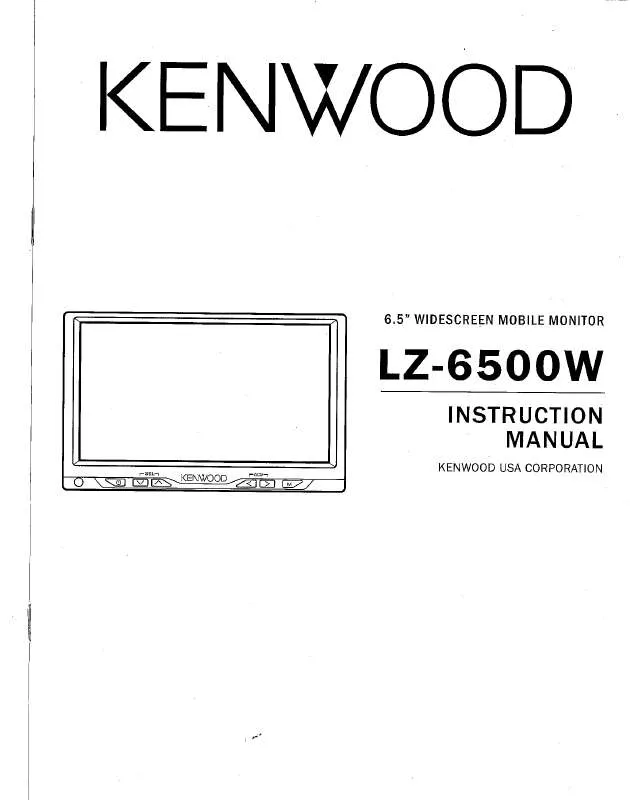 Mode d'emploi KENWOOD LZ-6500W
