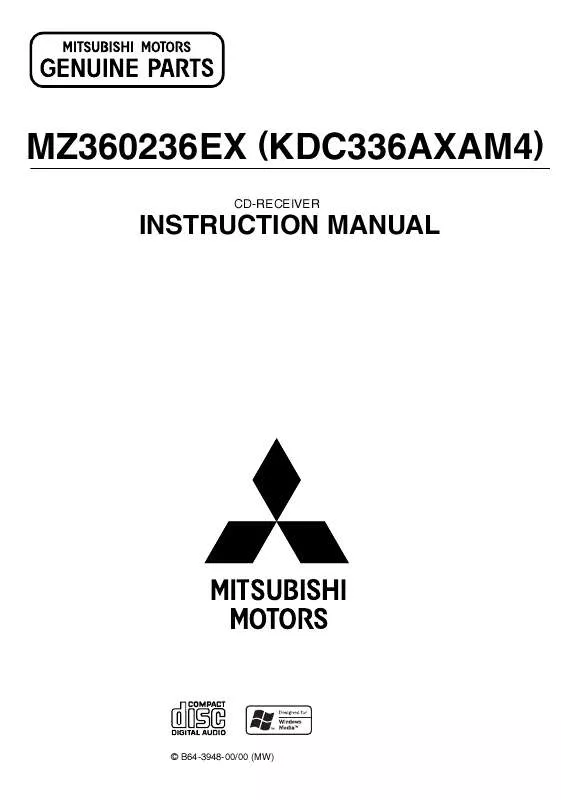 Mode d'emploi KENWOOD MZ360236EX(KDC336AXAM4)