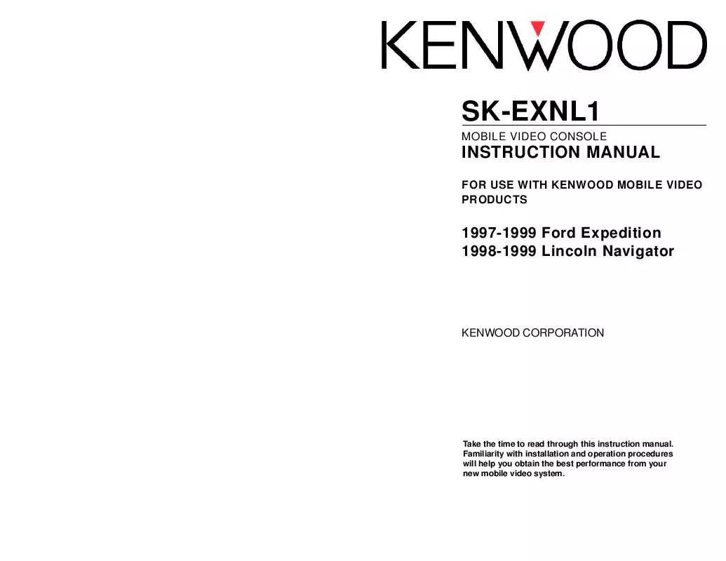 Mode d'emploi KENWOOD SK-EXNL1