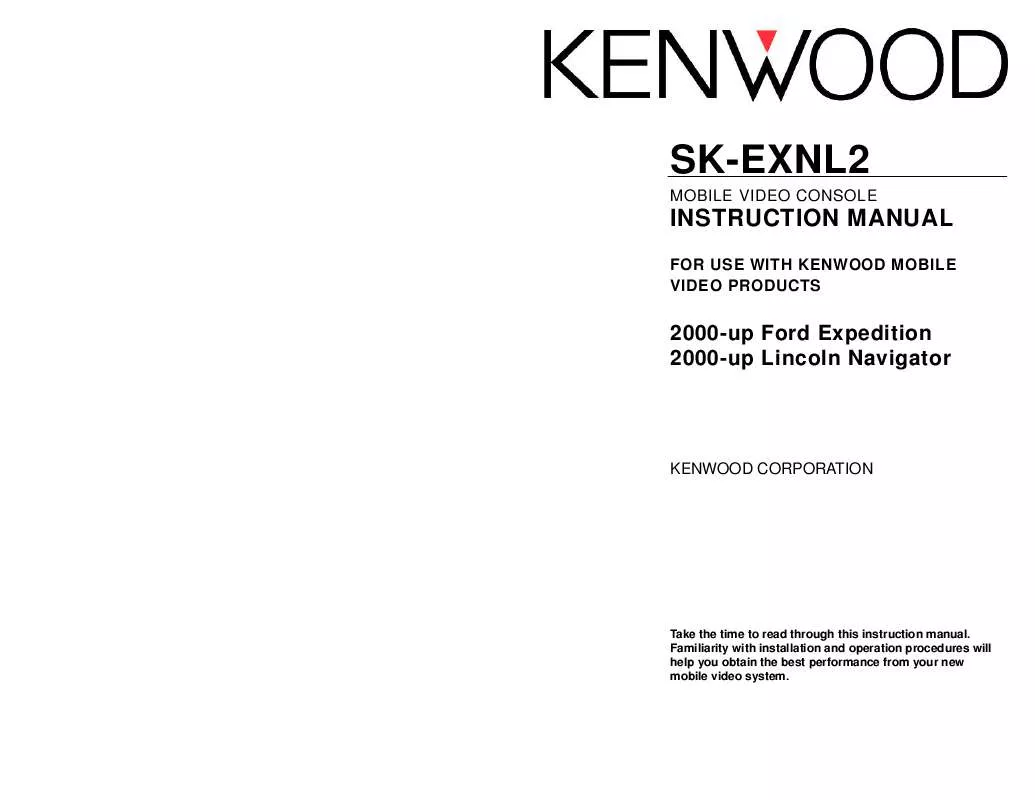 Mode d'emploi KENWOOD SK-EXNL2