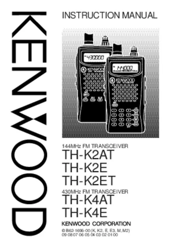 Mode d'emploi KENWOOD TH-K2AT