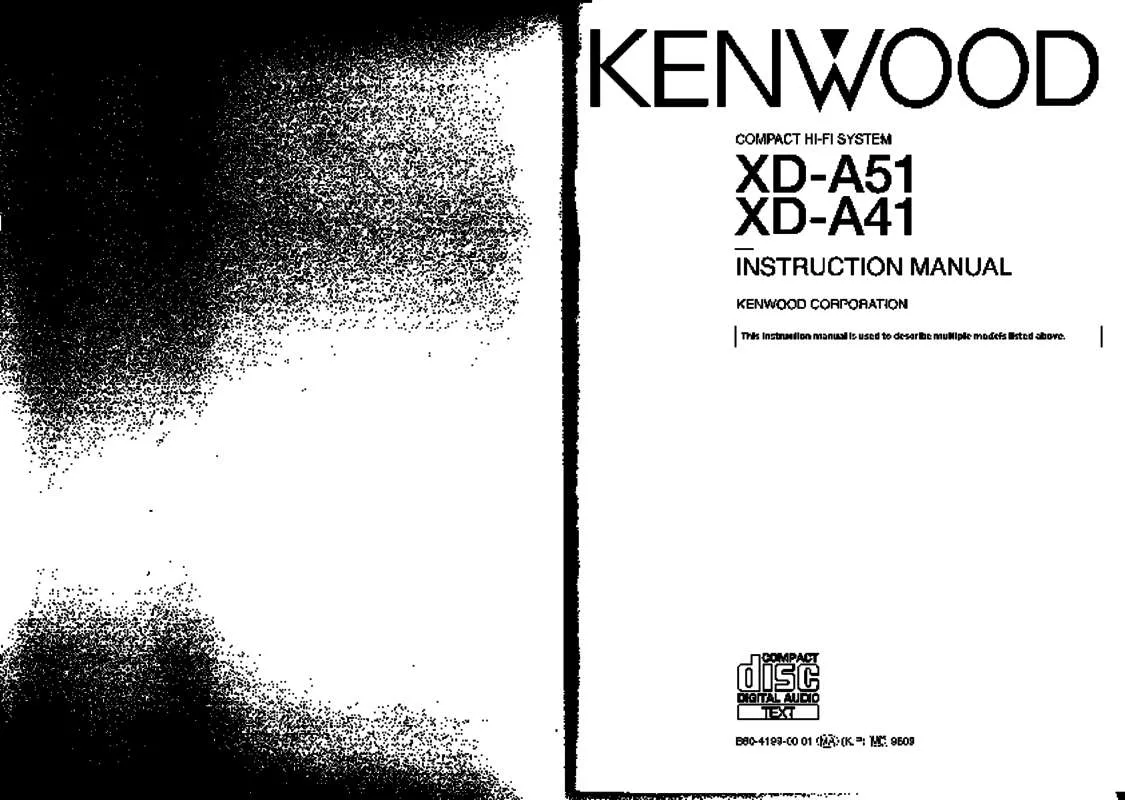 Mode d'emploi KENWOOD XD-A41