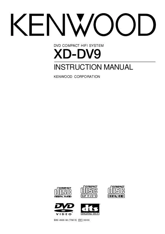 Mode d'emploi KENWOOD XD-DV9
