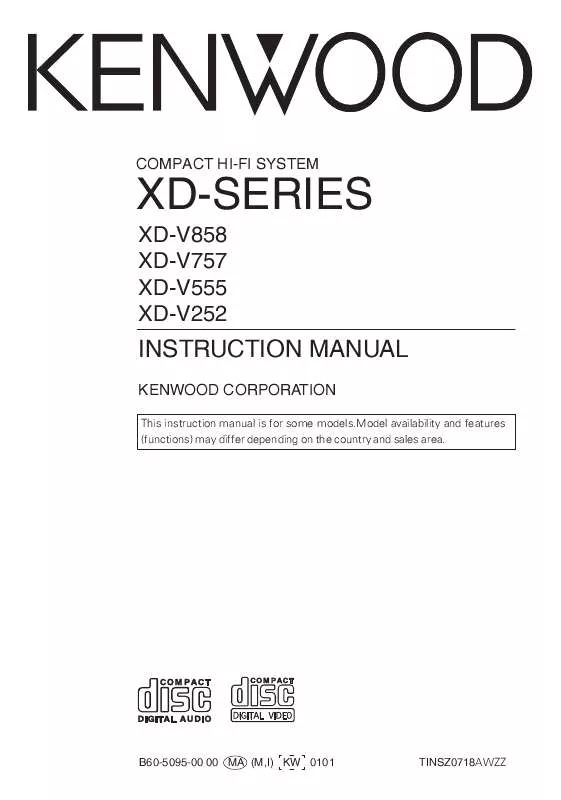 Mode d'emploi KENWOOD XD-V555