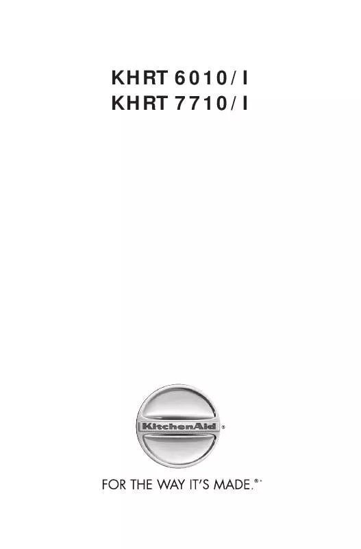 Mode d'emploi KITCHENAID KHRT 6010