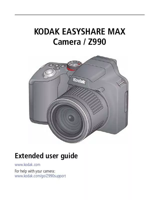 Mode d'emploi KODAK EASYSHARE MAX Z990