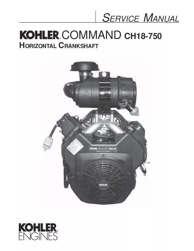 Mode d'emploi KOHLER CH18-750